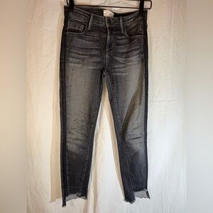 PARKER SMITH Jeans Charcoal Step Hem Skinny Women’s W26